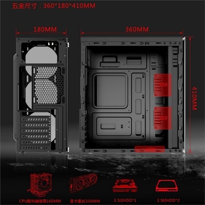 All Glass M-ATX Computer Cabinet RGB Anti Dust for Gaming Computer