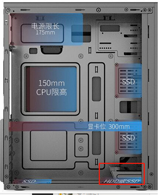 Computer Case Supports ATX Micro ATX And ITX Motherboards With 7 Expansion Slots Supports Installation Of 1 HDD And 2 SSDs