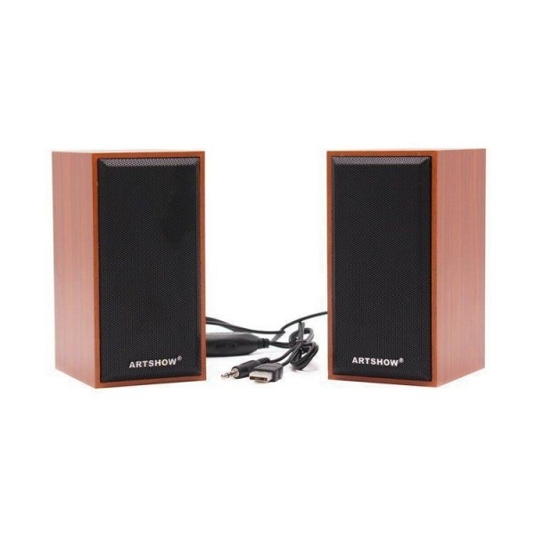 Portable USB 2.0 Desktop Hifi Bookshelf Speakers With Subwoofer Multimedia