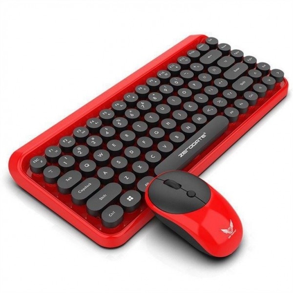 Bezprzewodowa klawiatura Combo Mini Przenośna 84-klawiszowa klawiatura do pisania i mysz 3D Kompatybilna z tabletem PC z systemem Android Windows