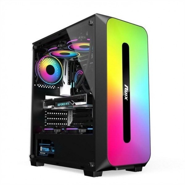 Obudowa Micro ATX/ATX/ITX Dazzle ARGB Effect Panel przedni Zasilacz montowany na dole Dostępny w kolorze czarnym i białym
