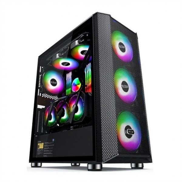Obudowa komputera z konstrukcją magnetyczną Filtr przeciwpyłowy Obsługuje 6 wentylatorów ATX Mid-Tower PC Gaming Case Szklany panel boczny Kabel Manag
