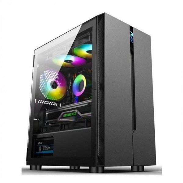 Obudowa komputerowa ETEK - otwierający się lewy panel Zasilanie Górna montaż Instalacja wentylatory RGB Panel prosty i hojny