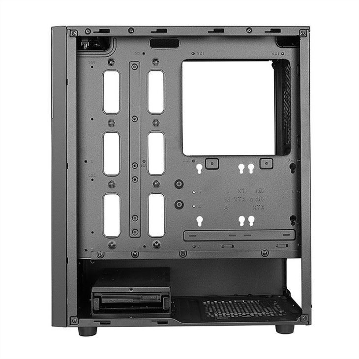 ETEK Stylowa obudowa komputerowa symetryczna ARGB LED Strip Tempered Glass Side Panel Top I/O Panel z magnetyczną siecią pyłową