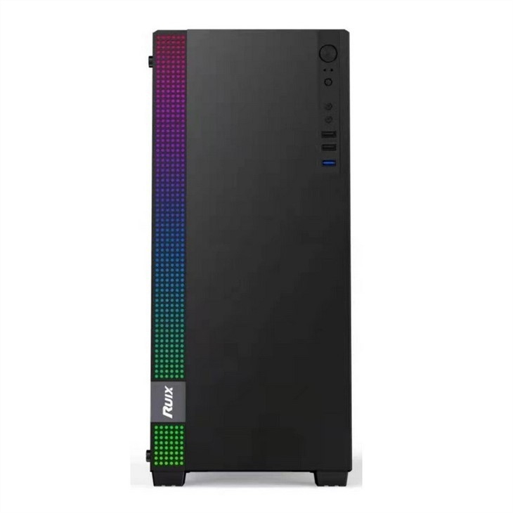 Pudełko do gier na PC ETEK Pudełko do gier na PC ATX Pudełko do gier na komputery wspiera 6 wentylatorów ARGB, ztemperowany Pandel ze strony szkła.