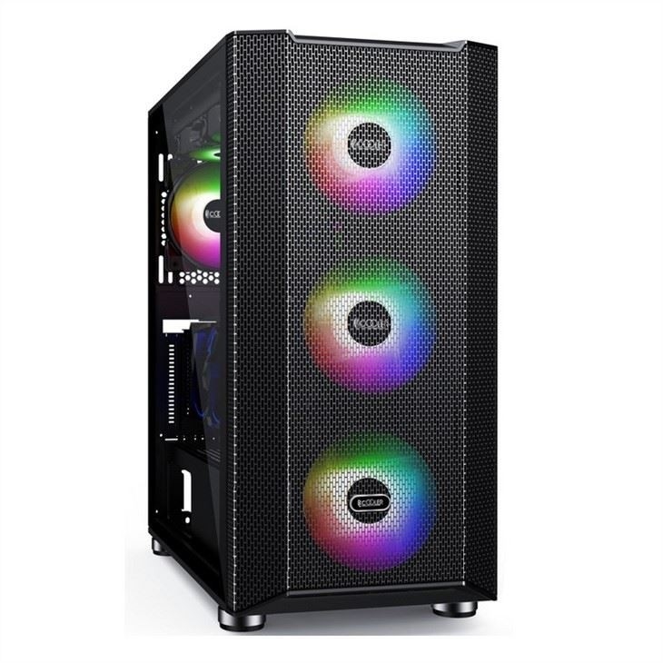 Obudowa komputera z konstrukcją magnetyczną Filtr przeciwpyłowy Obsługuje 6 wentylatorów ATX Mid-Tower PC Gaming Case Szklany panel boczny Kabel Manag
