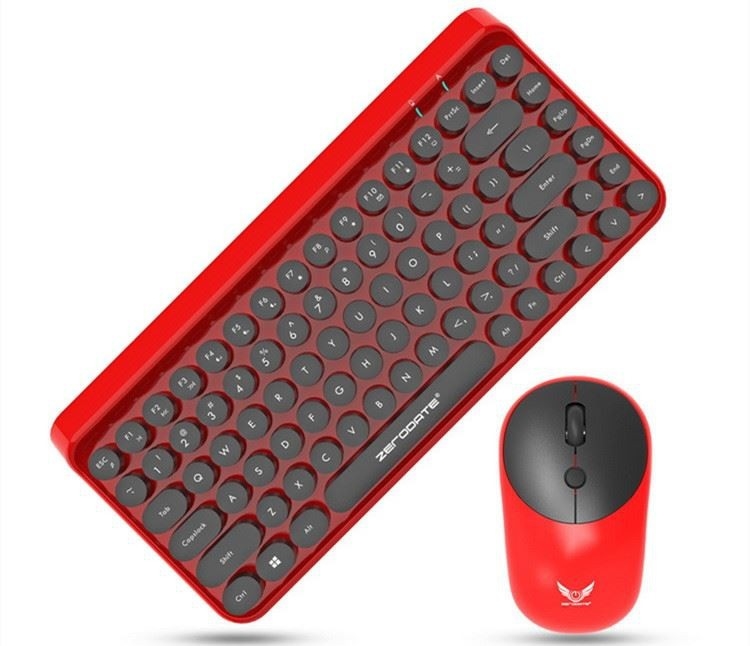 Bezprzewodowa klawiatura Combo Mini Przenośna 84-klawiszowa klawiatura do pisania i mysz 3D Kompatybilna z tabletem PC z systemem Android Windows