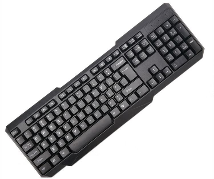 Zestaw klawiatury bezprzewodowej 2.4G Klawiatura USB do laptopa lub komputera — pełnowymiarowa klawiatura z klawiaturą numeryczną