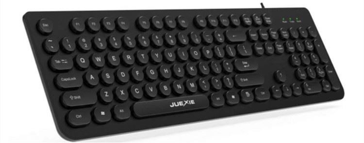 Cicha czekoladowa przewodowa klawiatura komputerowa i mysz Niestandardowa klawiatura 60 na PC KB1430
