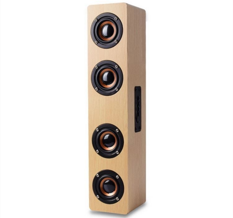 4000 mah Drewniany bezprzewodowy głośnik HIFI Bluetooth Przenośny zestaw muzyczny SoundBar AUX Zestaw głośnomówiący do telewizora