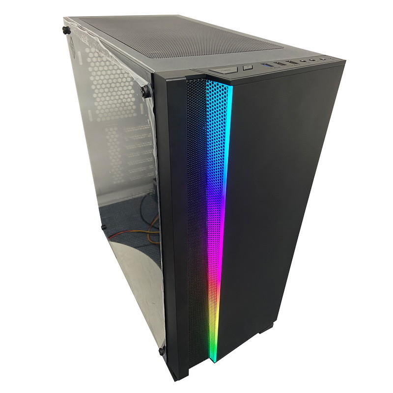 Szafka komputerowa ATX ITX Tunel czasowy RGB Pełna wieża Szklana obudowa PC 36 cm Radiator