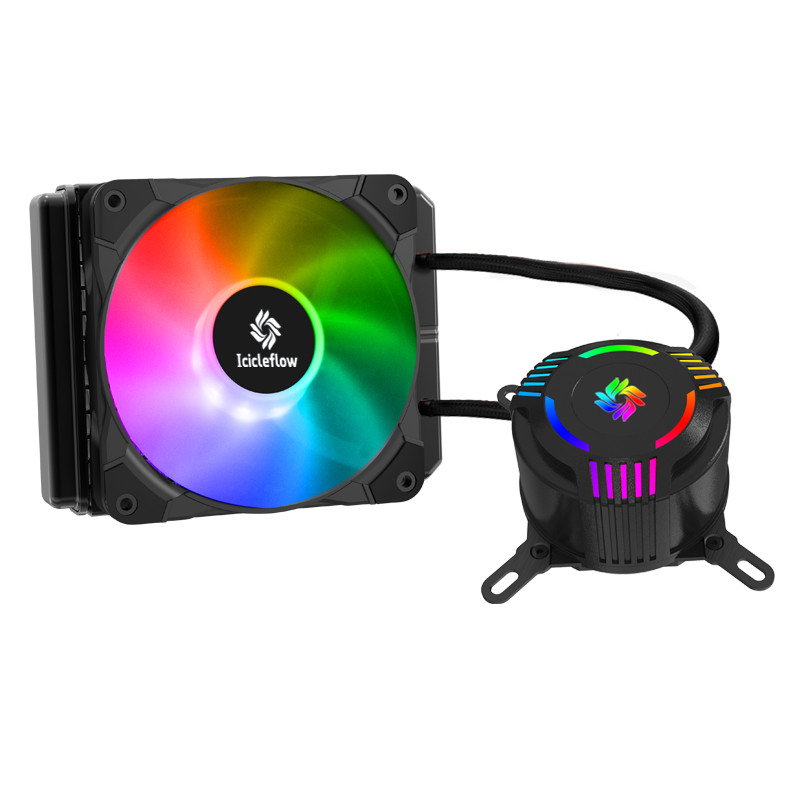 120mm RGB CPU obudowa komputera chłodnice chłodnicy szczelna pompa o wysokim przepływie do procesora AMD/Intel