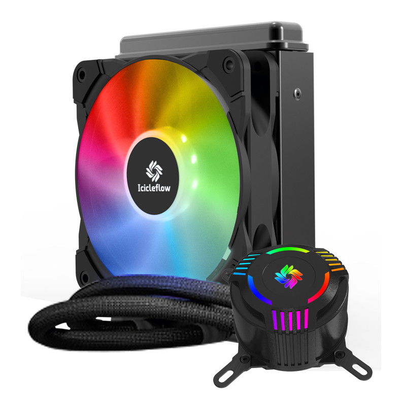 120mm RGB CPU obudowa komputera chłodnice chłodnicy szczelna pompa o wysokim przepływie do procesora AMD/Intel