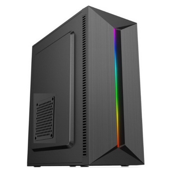 Panel akrylowy ATX Szafka komputerowa RGB Obudowa komputera do gier Czarna obudowa Przedni panel ABS z paskiem świetlnym RGB