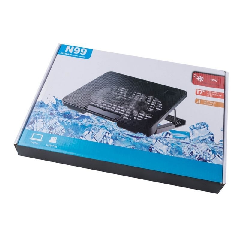 ETEK Laptop Cooling Pad Notebook Laptop Cooling Tray Zewnętrzny chłodnik laptopa Duże rozmiary, ale cichy