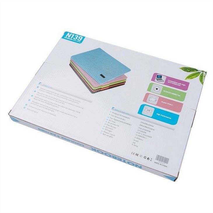 ETEK Laptop Cooling Pad - OEM 2 Fans Notebook Cooler Stand Laptop Air Cooler Pad 4W Pięć kolorów