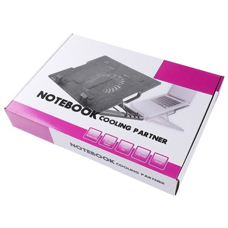 ETEK- ODM Cichy chłodnik kwantowy laptopa z 1 wentylatorem Cichy chłodnik notebooka 14cm Duży wentylator
