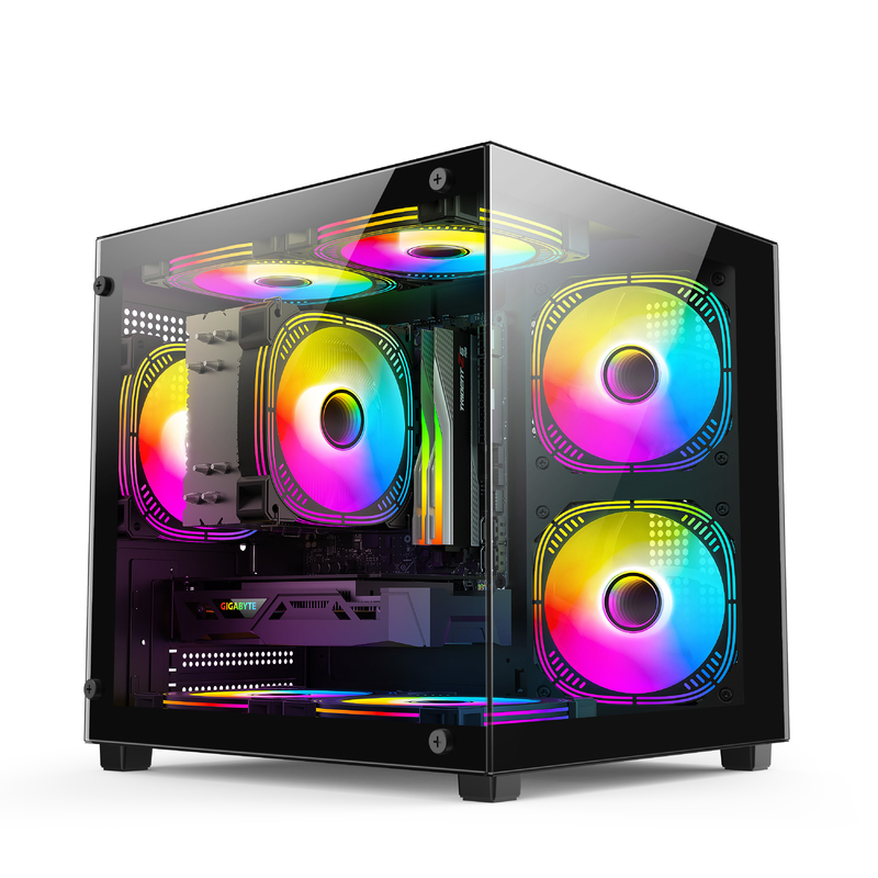 Micro-ATX / ITX PC Case Awesome Rozpraszanie ciepła obsługuje wiele różnych konfiguracji sprzętu dla profesjonalistów
