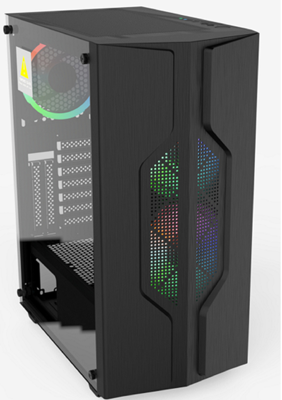 Wspiera płyty główne ATX Micro ATX i ITX z 7 gniazdkami rozszerzeniowymi i 6 uchwytami wentylatorów dla entuzjastów DIY