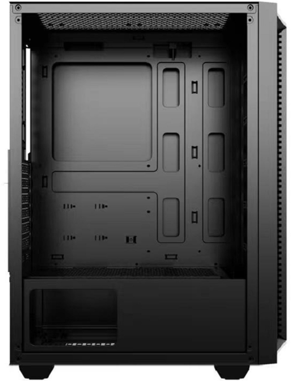 Wspiera płyty główne ATX Micro ATX i ITX z 7 gniazdkami rozszerzeniowymi i 6 uchwytami wentylatorów dla entuzjastów DIY