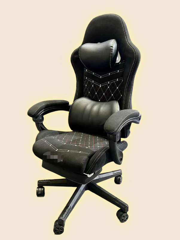 Wysokiej klasy krzesło do gier z ergonomicznym wzornictwem, regulowalnymi częściami, wygodnymi materiałami do najwyższej klasy gier.