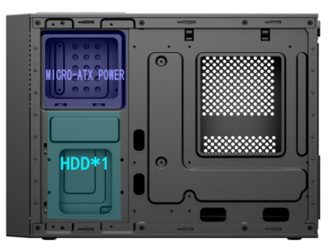 Obudowa komputerowa obsługuje Micro ATX i ITX, posiada silną skalowalność pamięci masowej, różnorodne interfejsy z przodu, wentylator 8 cm do chłodzenia