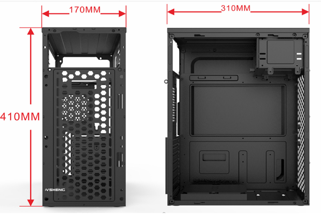 Obudowa komputerowa obsługuje 7 gniazd PCI 2 dyski twarde 3 dyski SSD 1 dysk CD Funkcje 5 uchwytów wentylatorów Kompatybilne z płytami głównymi ATX Micro ATX i Mini ATX