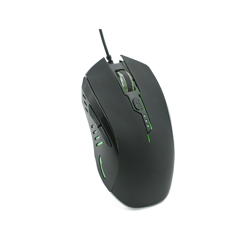 Oświetlenie RGB, 4-stopniowa regulacja DPI, USB plug-and-play, ergonomiczna mysz do gier 6D dla profesjonalistów i użytkowników ogólnych