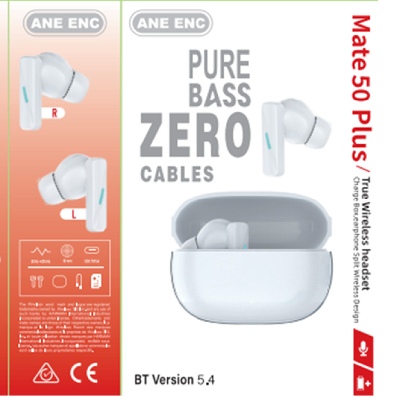 ANC I ENC F10 Kompozytowa membrana Bluetooth 5.4 słuchawka Banzai Antenna Podwójne baterie dla osób biznesowych Podróżni