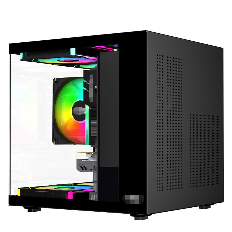 Obudowa do komputerów MATX/ITX obsługuje karty graficzne do 320 mm CPU chłodniki do 165 mm 1 dysk twardy 2 dyski SSD 3 x 12 cm Fani za pieniądze