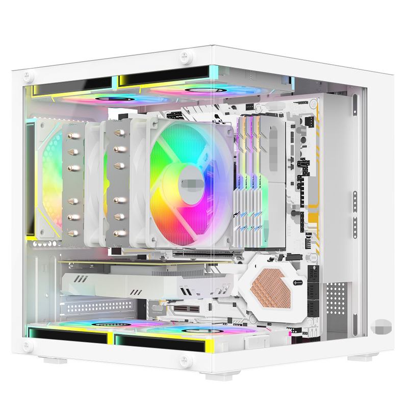 Obudowa do komputerów MATX/ITX obsługuje karty graficzne do 320 mm CPU chłodniki do 165 mm 1 dysk twardy 2 dyski SSD 3 x 12 cm Fani za pieniądze