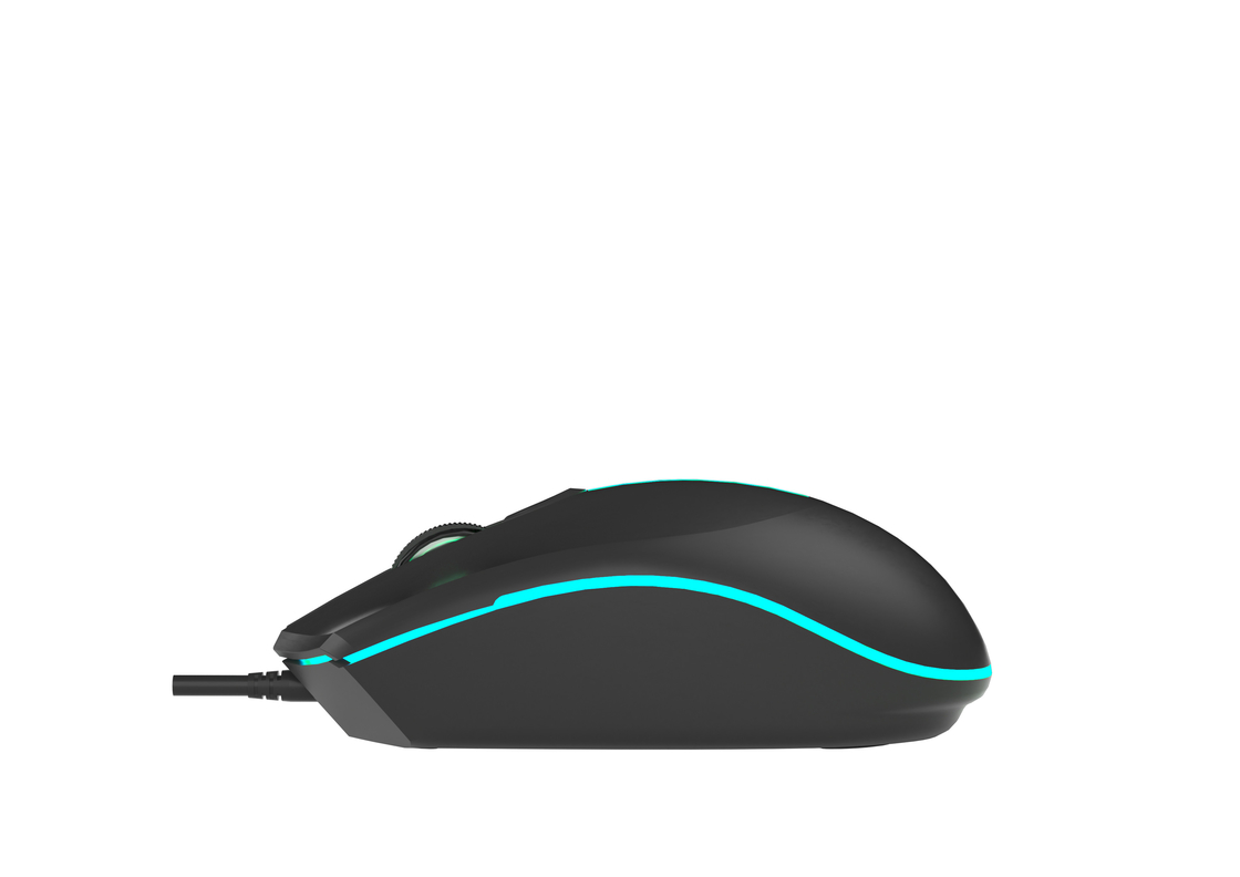 Dostosowalna mysz do gier 4D, ultra-lżejsza, płynne przewijanie, technologia śledzenia optycznego, ergonomiczna konstrukcja. Idealna dla graczy