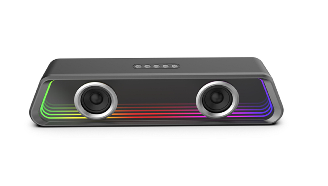 Bluetooth 5.3 ABS Material lustrzany 3000mAh Akumulator 8W X 2 Wydatki Wspiera BT/TF/USB/FM/AUX-IN/TWS dla miłośników muzyki