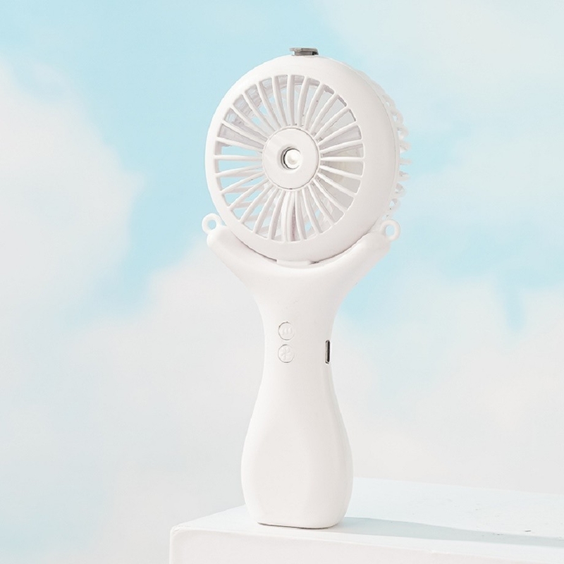 500mAh Bateria 2 godziny ładowania 3 prędkości wiatru 148g lekkie Halterneck Desktop Ręczny 3 w 1 Nano Spray Fan