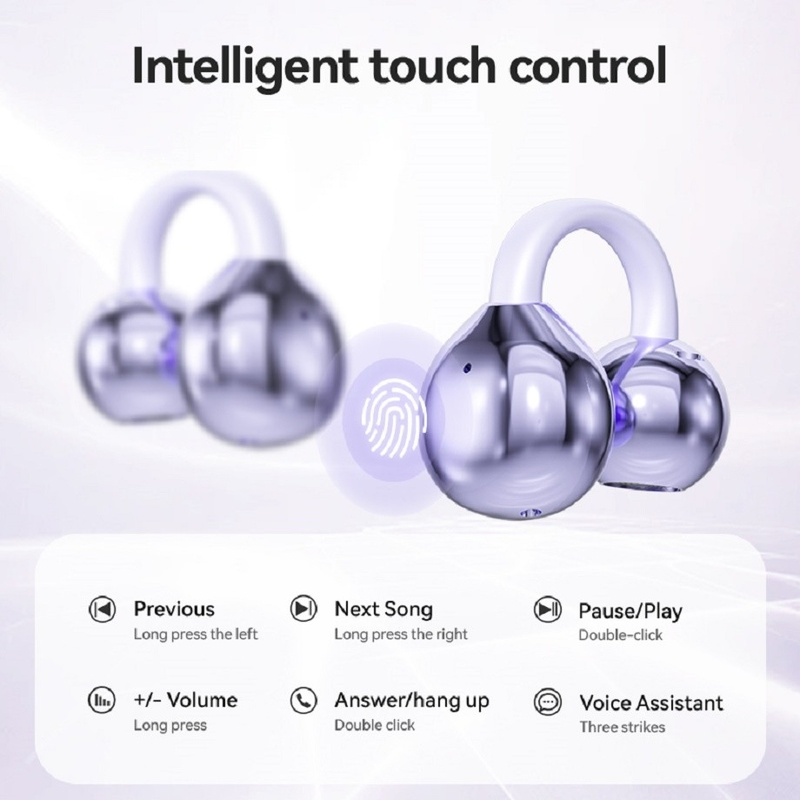 BT 5.4 3D Ergonomic Design Bluetooth słuchawki słuchawki do 5 godzin na połączenie Jednolite ciśnienie w mgle Purple Milk Tea Skóra Obsydian Czarny