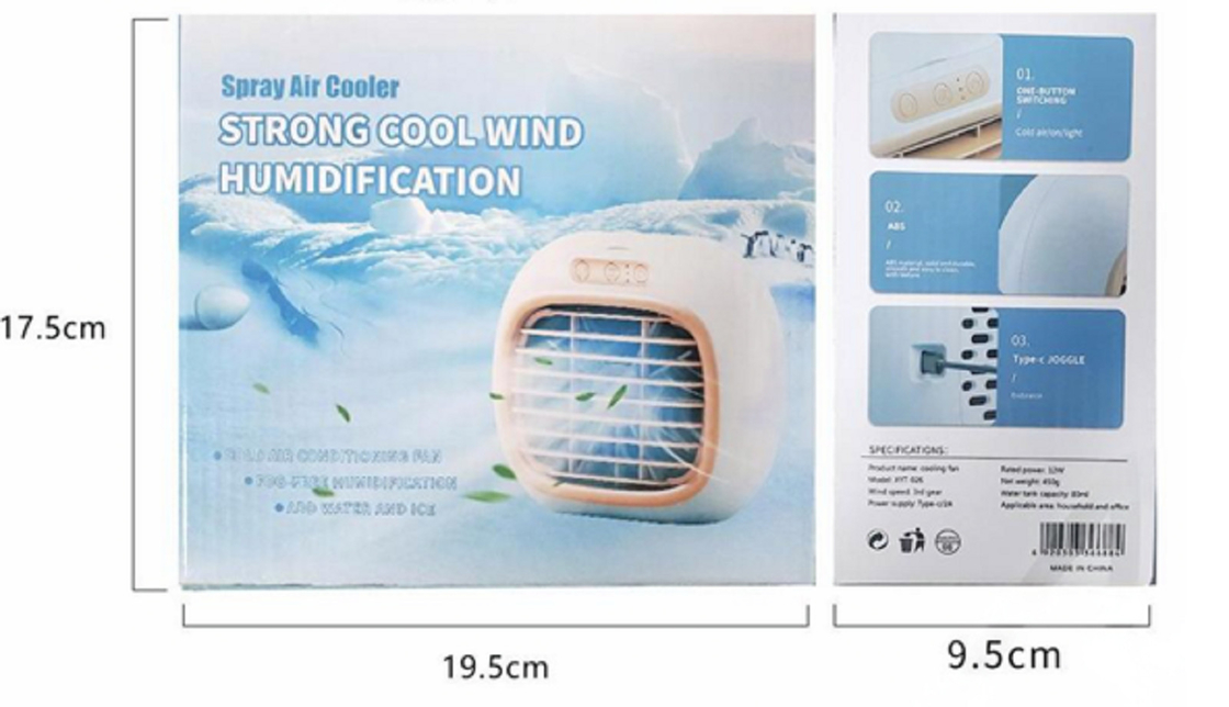 1500mAh bateria zapewnia długą żywotność Materiał ABS Trwały wodociąg 80ml Woda zapewnia przedłużone chłodzenie