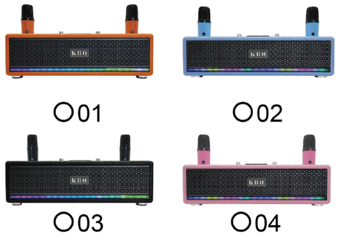 Podwójny wzmacniacz LTK53101 2,5 cala pełny zakres głośniki 40mm Tweeter 2400mAh bateria LED Light Strip z metalową siatką BT 5.3