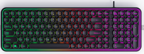 1800mAh Bateria Klawiatury Mysz Kombo 370g Wspiera 2.4G Bezprzewodowy I Bluetooth Podwójny tryb Kolorowe podświetlenie RGB Dla graczy Pracownicy biurowi Studenci