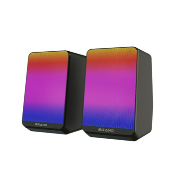 3W RMS Power Dual 2 cali głośniki SNR >30dB 0,46kg RGB Oświetlenie Inline Volume Control 5V DC Input For Desktop