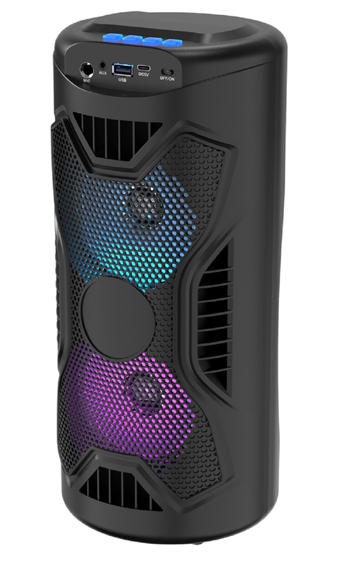 4-calowy 45-magnetyczny głośnik 1200mAh Bateria Bezprzewodowy TWS 60Hz-16kHz Odpowiedź Bluetooth / USB / TF / FM / AUX / TWS / Mikrofon / Wsparcie RGB