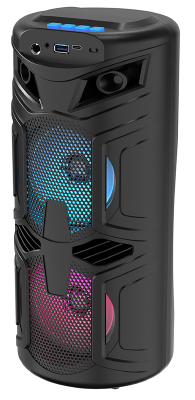 4-calowy 45-magnetyczny głośnik 1200mAh Bateria Bezprzewodowy TWS 60Hz-16kHz Odpowiedź Bluetooth / USB / TF / FM / AUX / TWS / Mikrofon / Wsparcie RGB