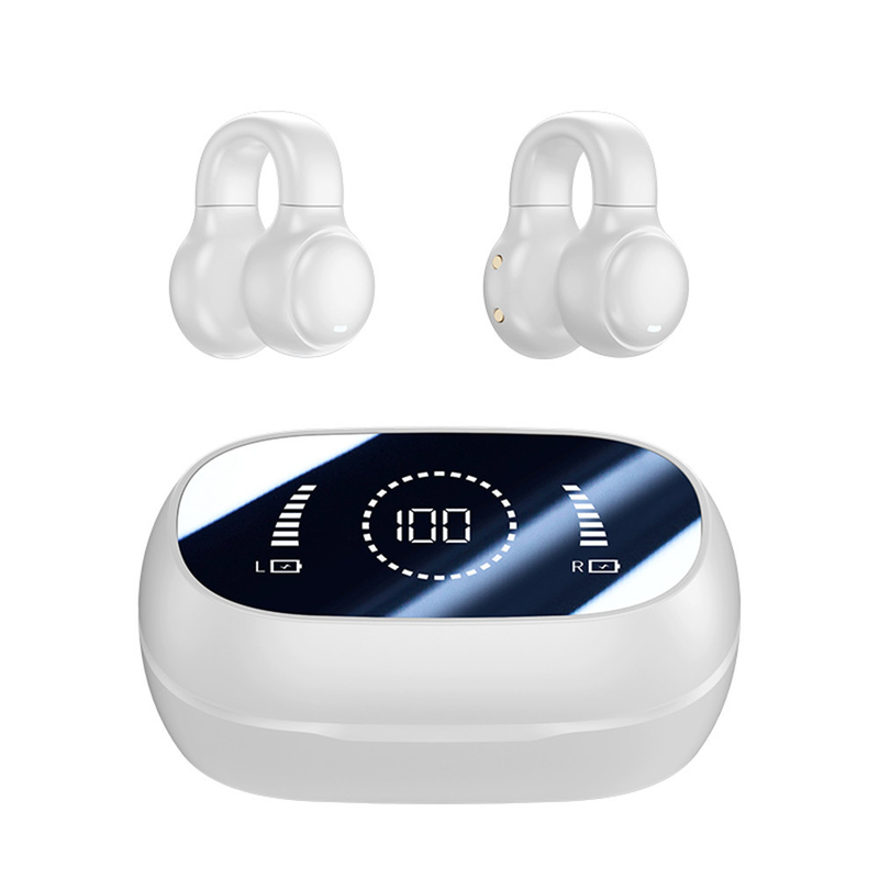 Bluetooth 5.3 słuchawka w pełni otwarte Design słuchawki 9D Surround Sound Gra Audio-synchronizacja HIFI cyfrowy wyświetlacz 1.5H ładowanie 6H Single Playback