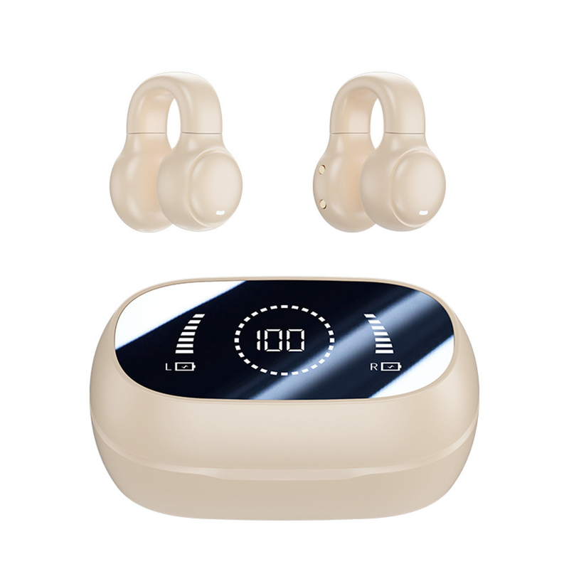 Bluetooth 5.3 słuchawka w pełni otwarte Design słuchawki 9D Surround Sound Gra Audio-synchronizacja HIFI cyfrowy wyświetlacz 1.5H ładowanie 6H Single Playback