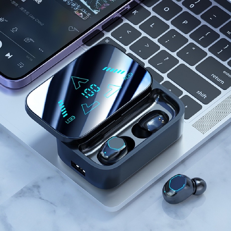 Design przesuwanego przedziału Inteligentny wyświetlacz lusterkowy Wysokiej prędkości Bluetooth 5,3 słuchawki All-weather Bateria Życie wodoodporne Do sportu