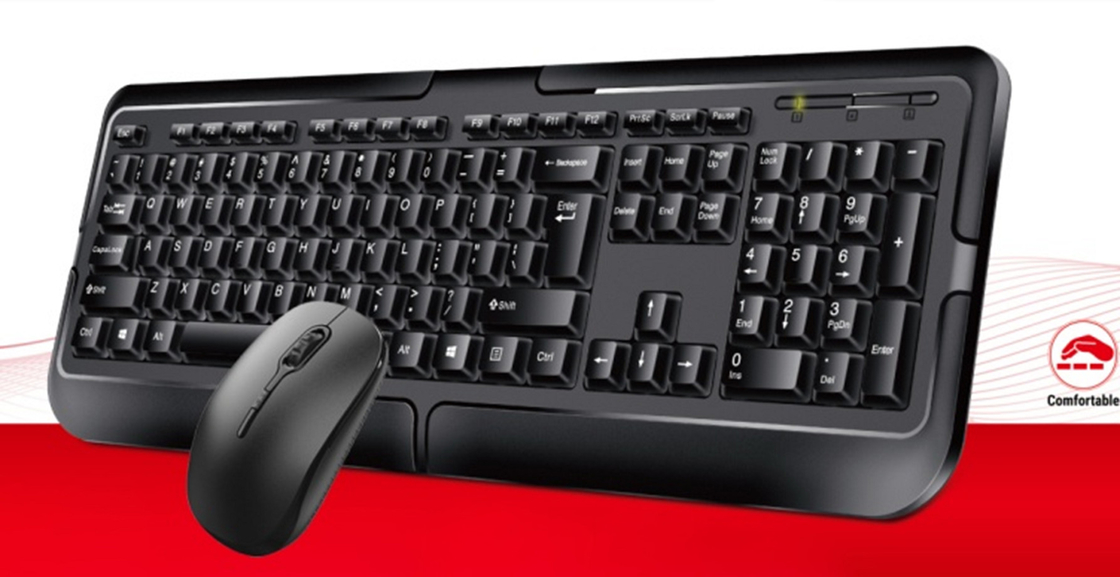 500g lekkie 2.4G bezprzewodowe 105-klucz Layout 5 milionów kluczy Życie Wielojęzyczne wsparcie klawiatury myszy Kombiny do kawiarni internetowych i domowego zapisu