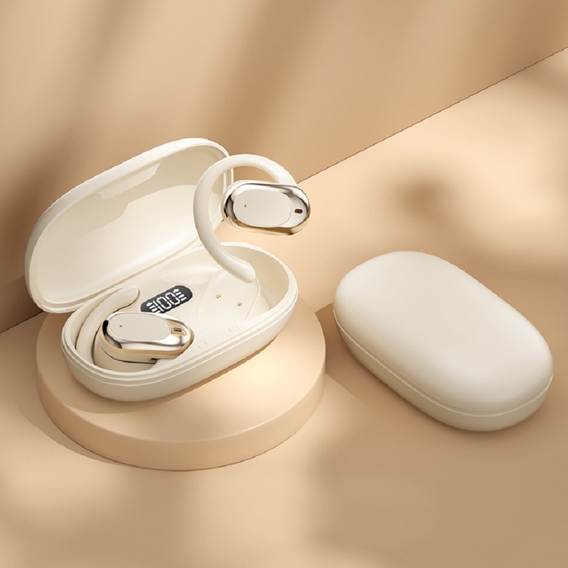 90° regulowalne haky do uszu Bluetooth słuchawki słuchawki F14.2 ultracienkie białka, Bluetooth 5.4 z obsługą AAC/SBC, zerowy design wrażliwości