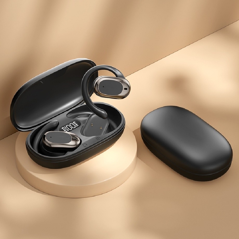 90° regulowalne haky do uszu Bluetooth słuchawki słuchawki F14.2 ultracienkie białka, Bluetooth 5.4 z obsługą AAC/SBC, zerowy design wrażliwości