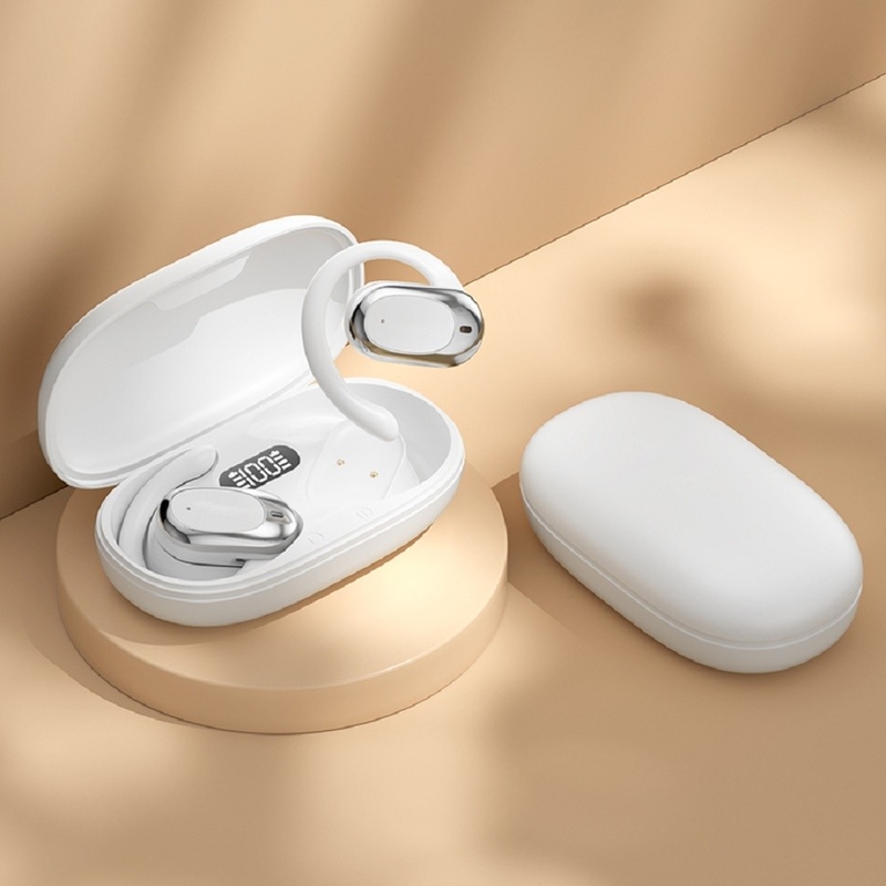 90° regulowalne haky do uszu Bluetooth słuchawki słuchawki F14.2 ultracienkie białka, Bluetooth 5.4 z obsługą AAC/SBC, zerowy design wrażliwości