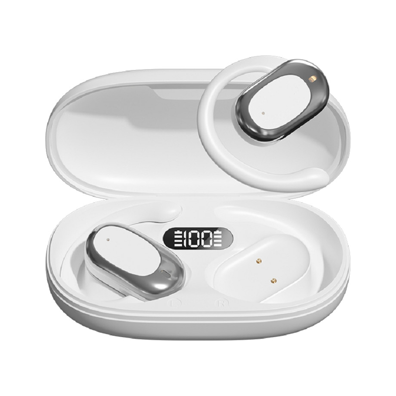 90° regulowalne haky do uszu Bluetooth słuchawki słuchawki F14.2 ultracienkie białka, Bluetooth 5.4 z obsługą AAC/SBC, zerowy design wrażliwości