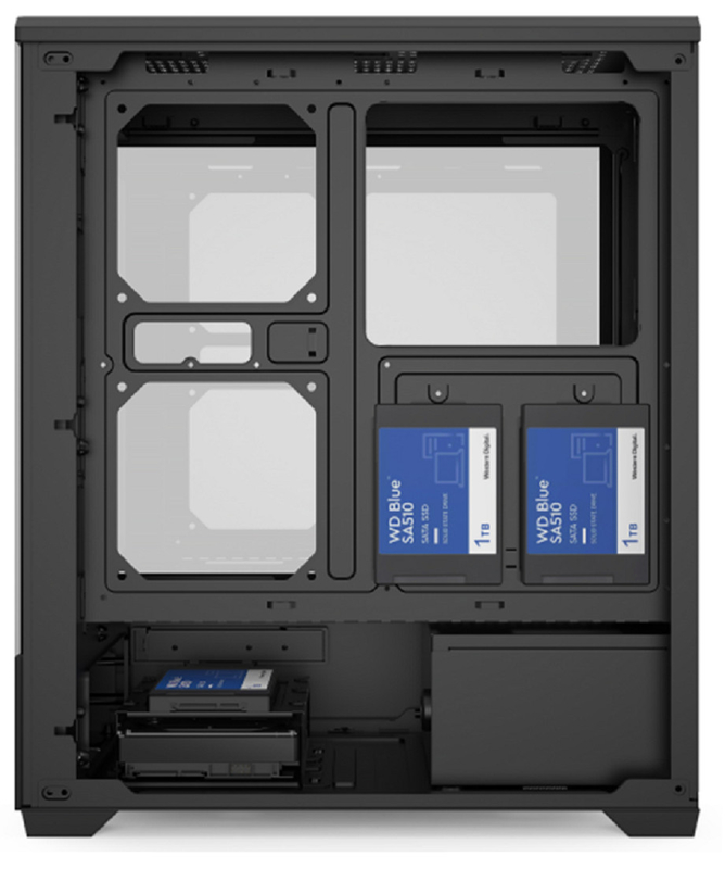 Wspiera E-ATX / ATX / M-ATX 11 Fan Slots Computer Case Dual-mode Drive Bay, 0,6 mm SPCC Steel + ABS Panel dla hardcore entuzjastów, budowniczych MOD